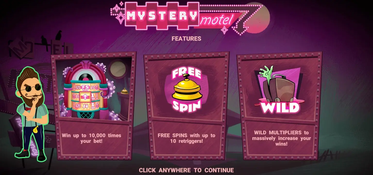 Mystery Motel Slot Features