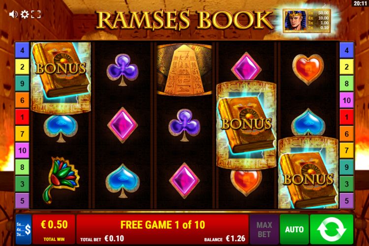 Ramses Book Slot Review Bonus gewinnen