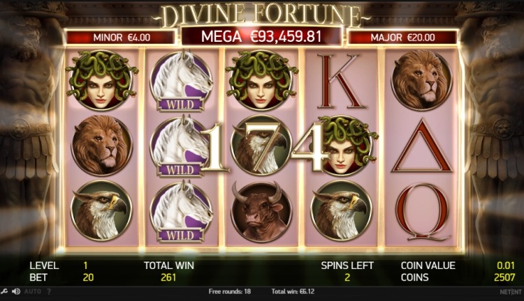 Divine fortune Netent free spins bonus ..
