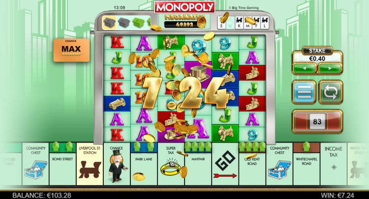 Monopoly Megaways slot big time gaming review