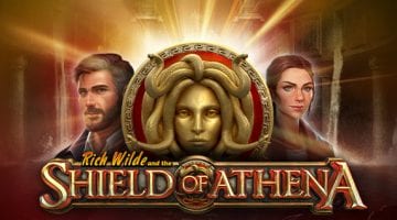 Rich Wilde shield of athena play n go logo