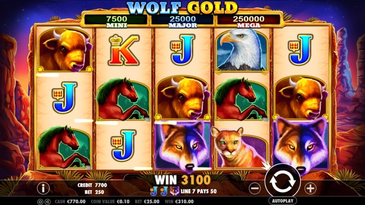 Wolf Gold slot pragmatic play big win