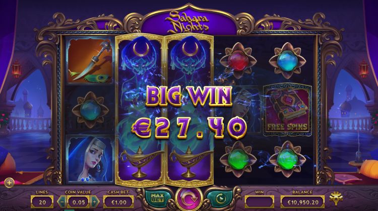 Sahara nights slot review