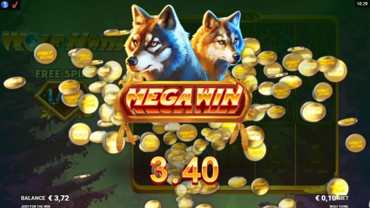 Wolf Howl slot review Just for the win bonus