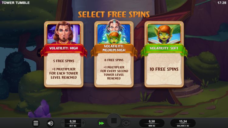 Tower Tumble slot review free spins