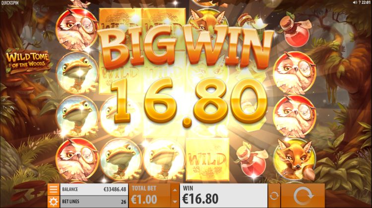 Wild Tome of the woods slot review quickspin win