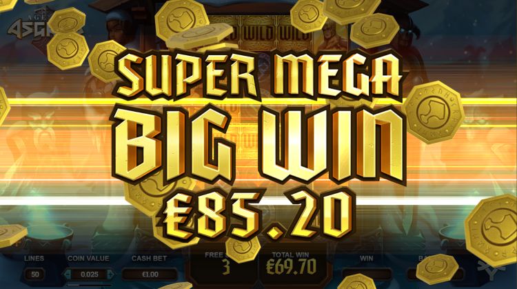 Age of Asgard free spins bonus super big win