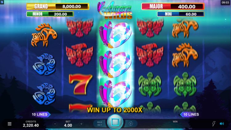 Aurora Wilds slot review Microgaming respin