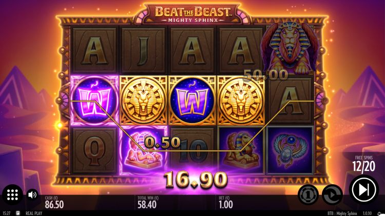 Beat the beast mighty sphinx slot review bonus win