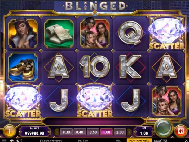 Blinged slot review play n go bonus trigger