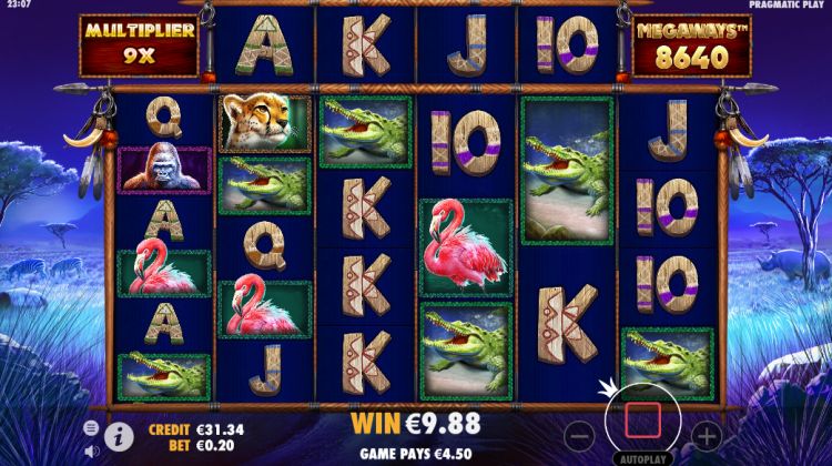 Great Rhino Megaways slot review free spins win