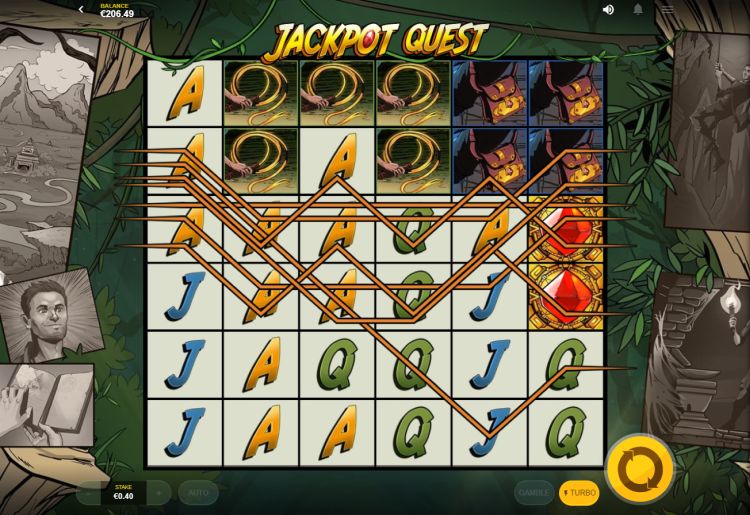 Jackpot Quest red tiger slot review win
