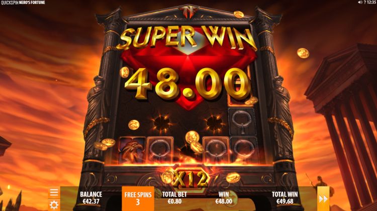 Nero's Fortune slot review big win bonus