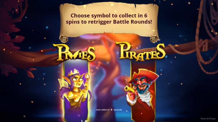 Pixies vs Pirates slot review bonus choose