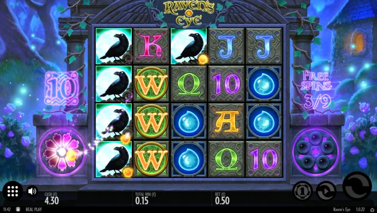 Raven's Eye slot review thunderkick bonus win