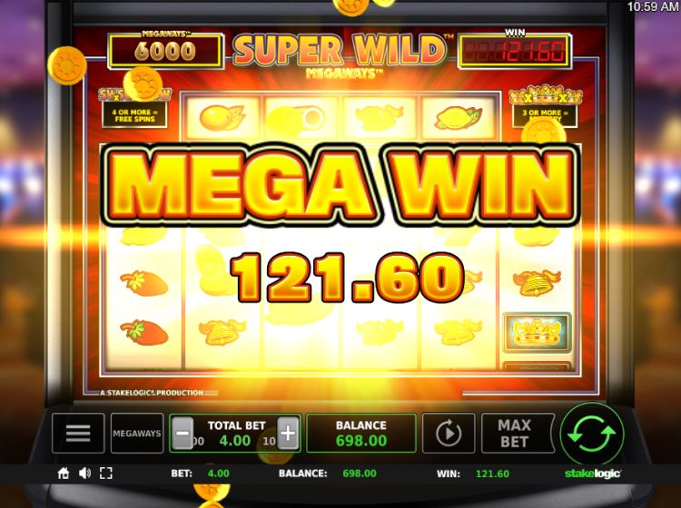 Super Wild Megaways slot review stakelogic big win