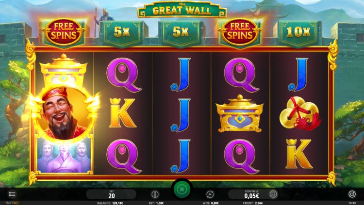 The Great Wall isoftbet review bonus trigger