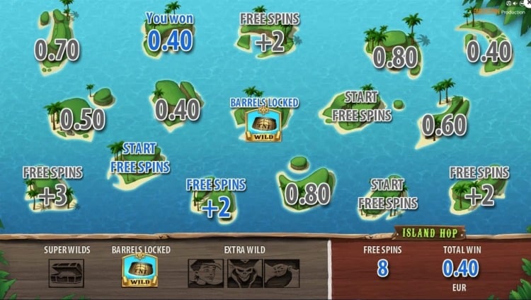 Treasure Island slot quickspin free spins bonus
