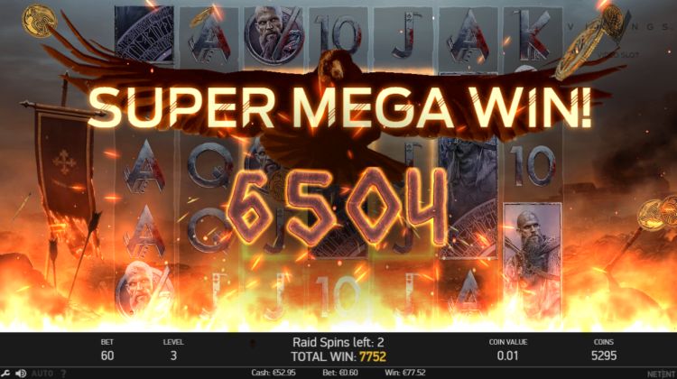 Vikings Netent slot review bonus super mega win