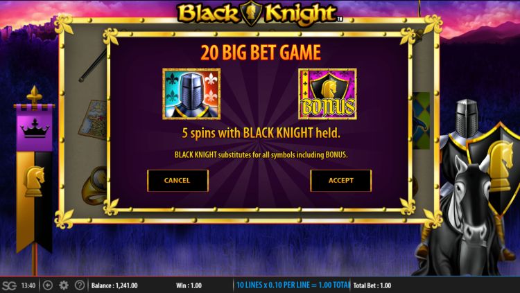 black-knight-slot review wms big bet