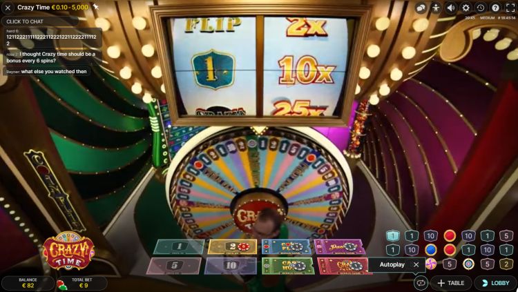 Crazy Time 🎖️ Juego de casino en vivo de Evolution Gaming