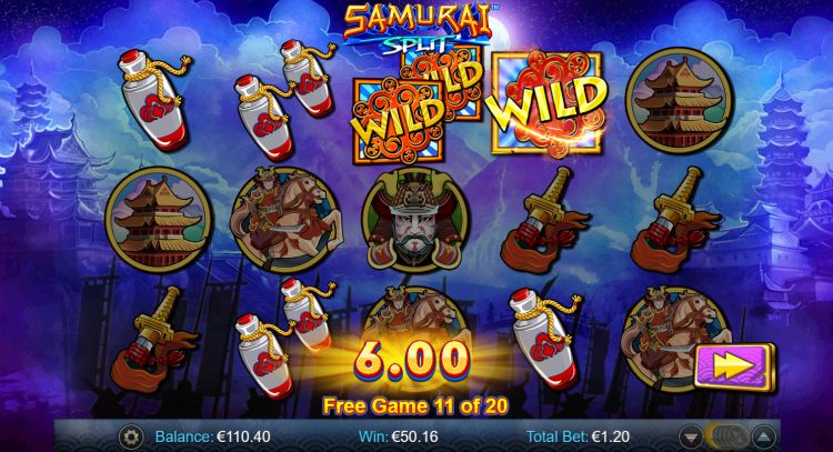samurai-split-slot review win bonus