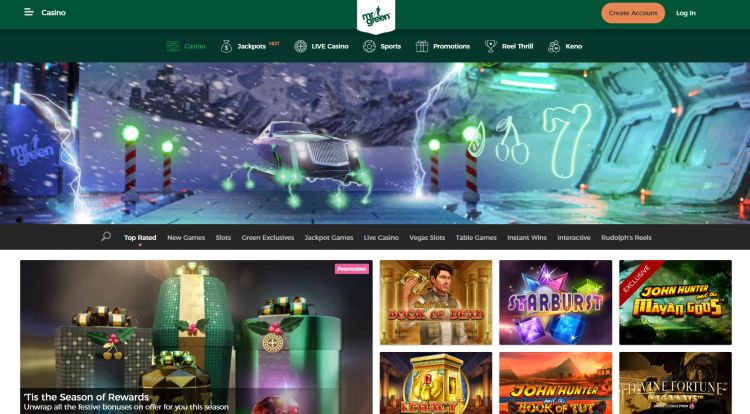Mr green casino review game selection