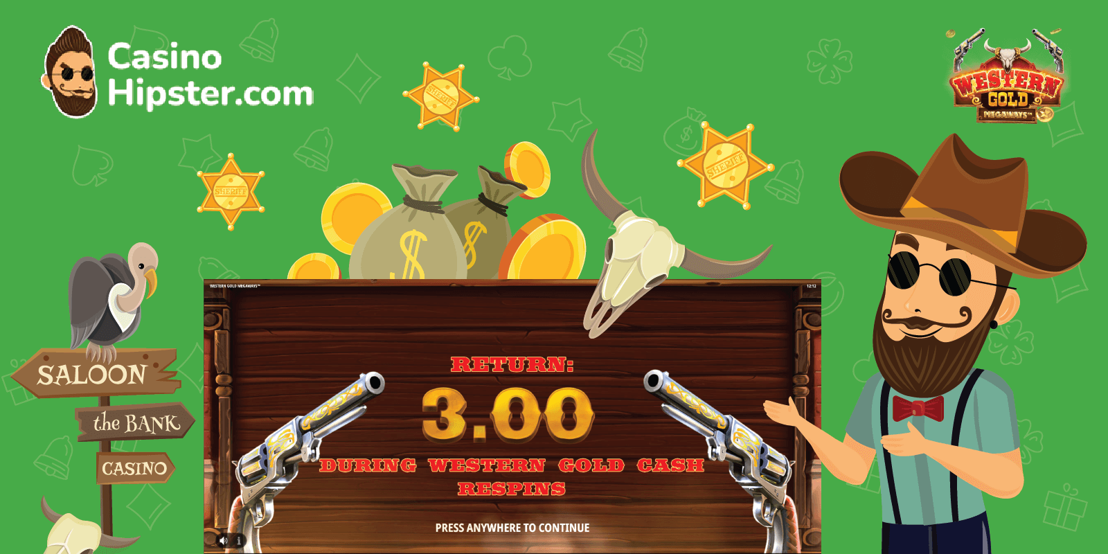 Western Gold Megaways Cash Respins Feature
