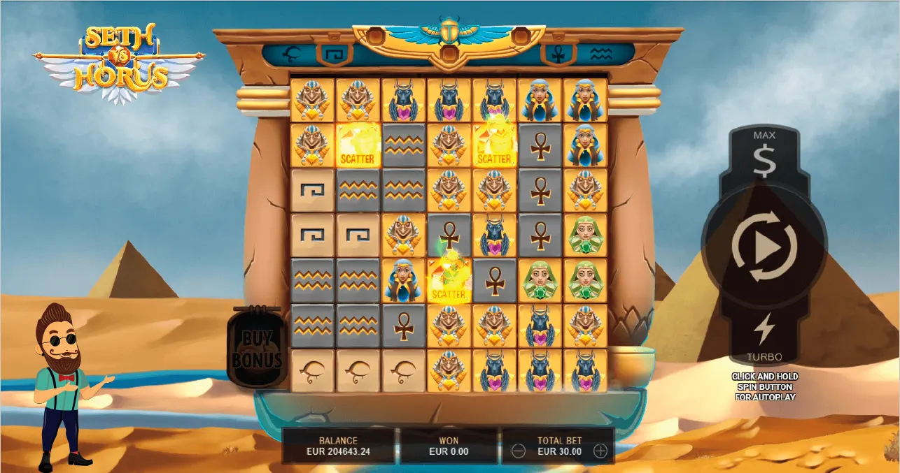Seth vs Horus Slot gameplay