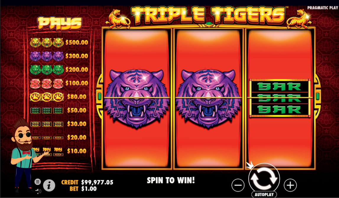 triple tigers gameplay
