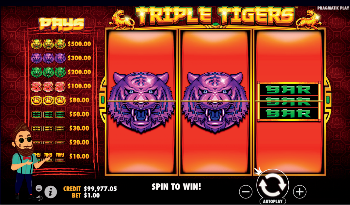 triple tigers gameplay 