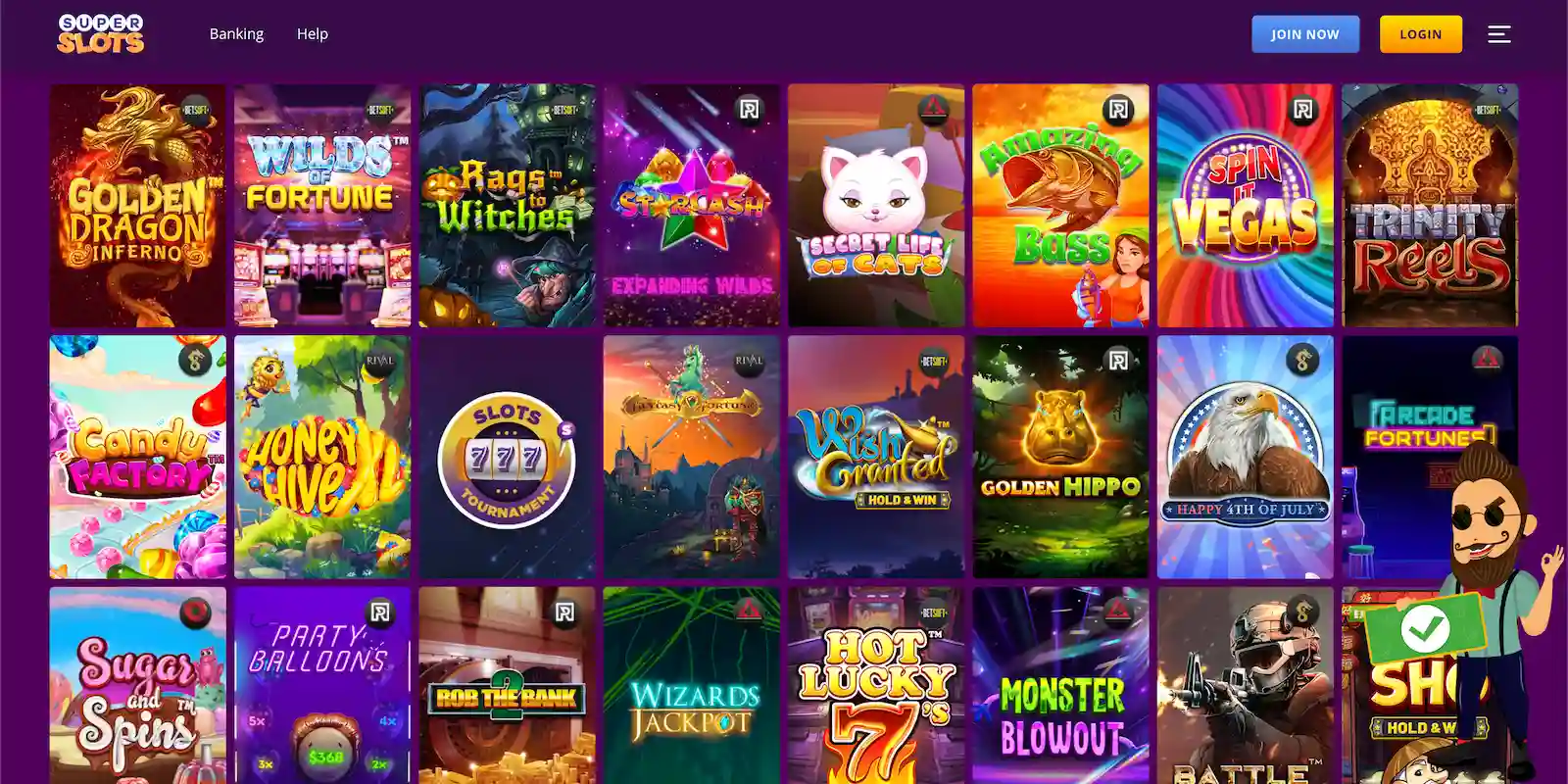 Super Slots Casino Games