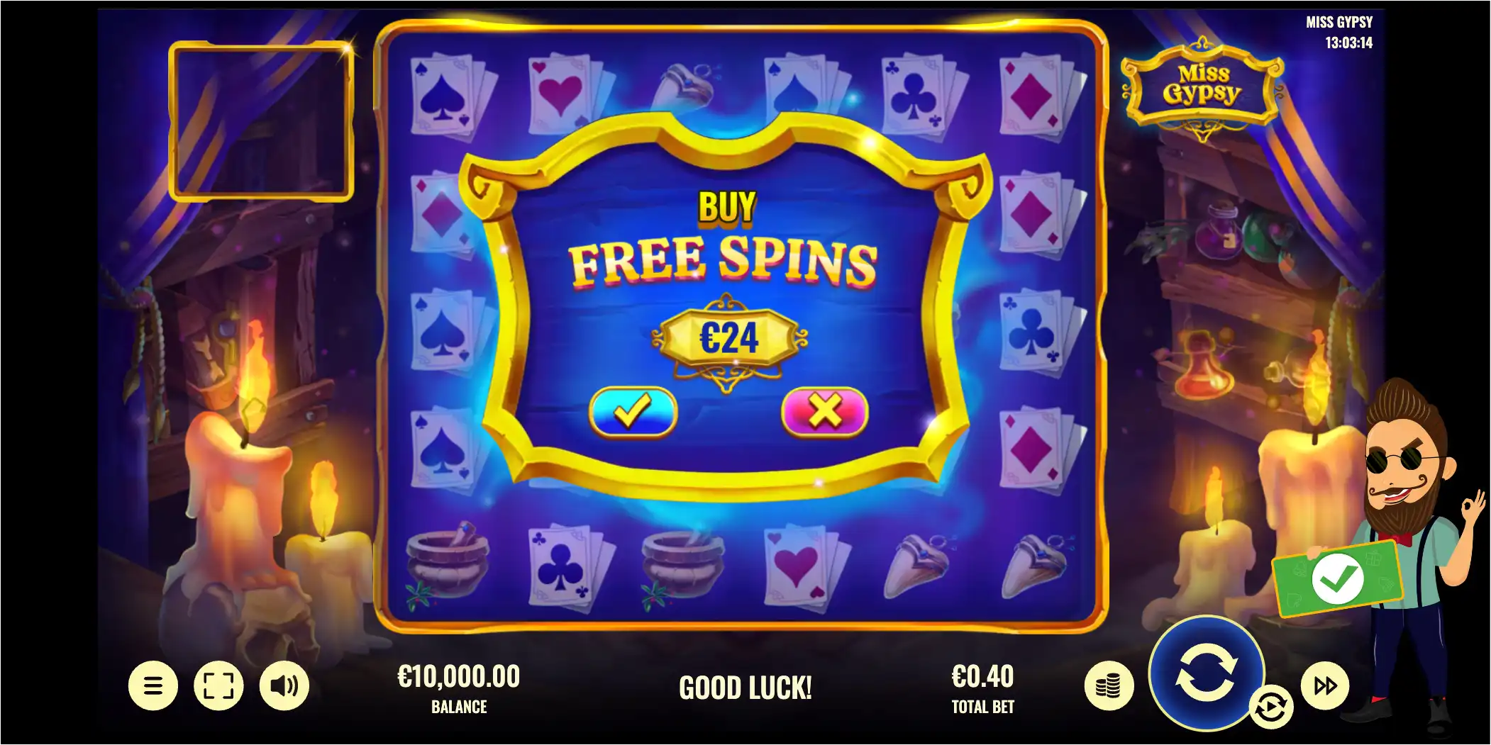 miss gypsy Free Spins Feature