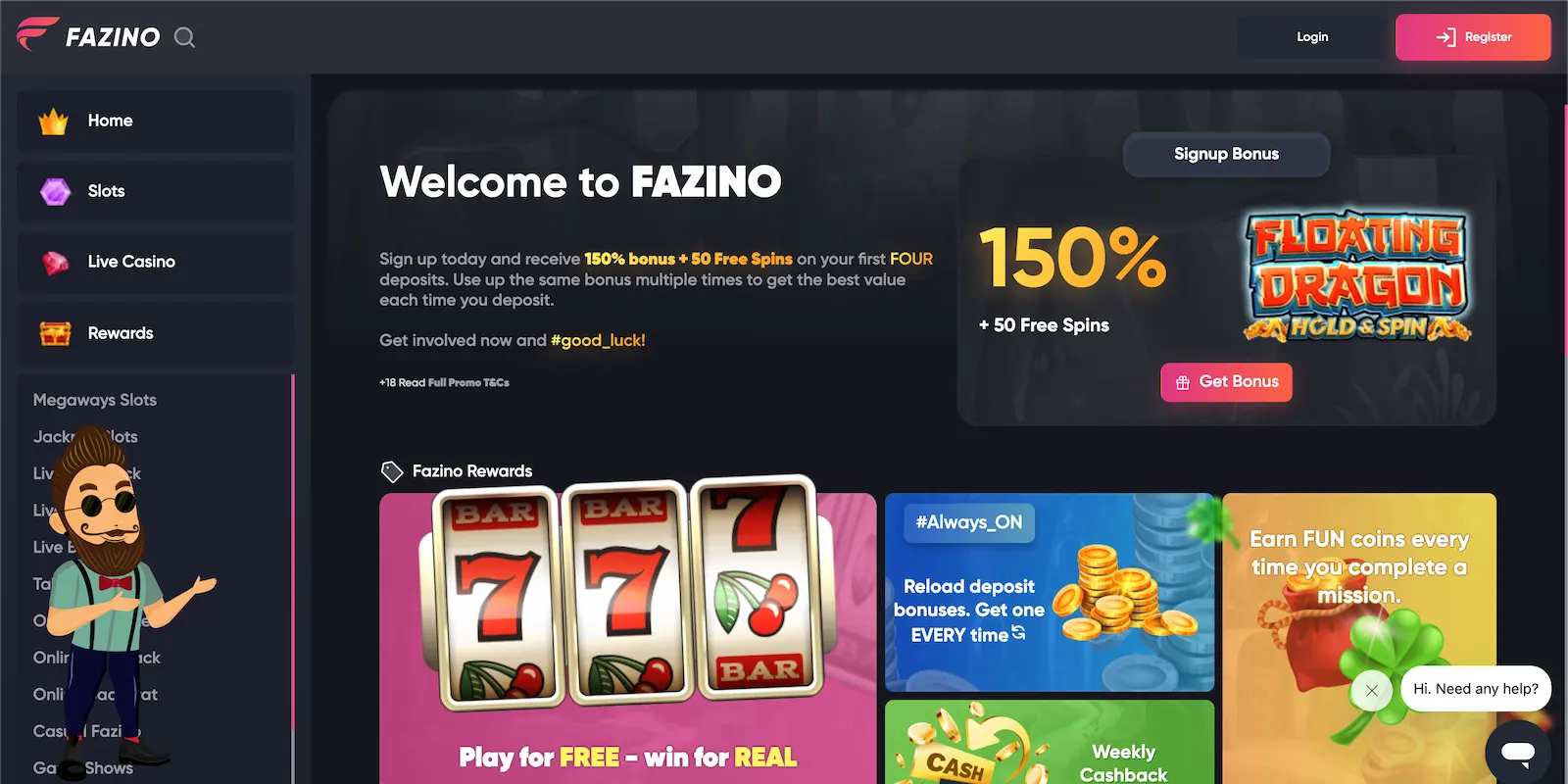 Fazino Casino Review