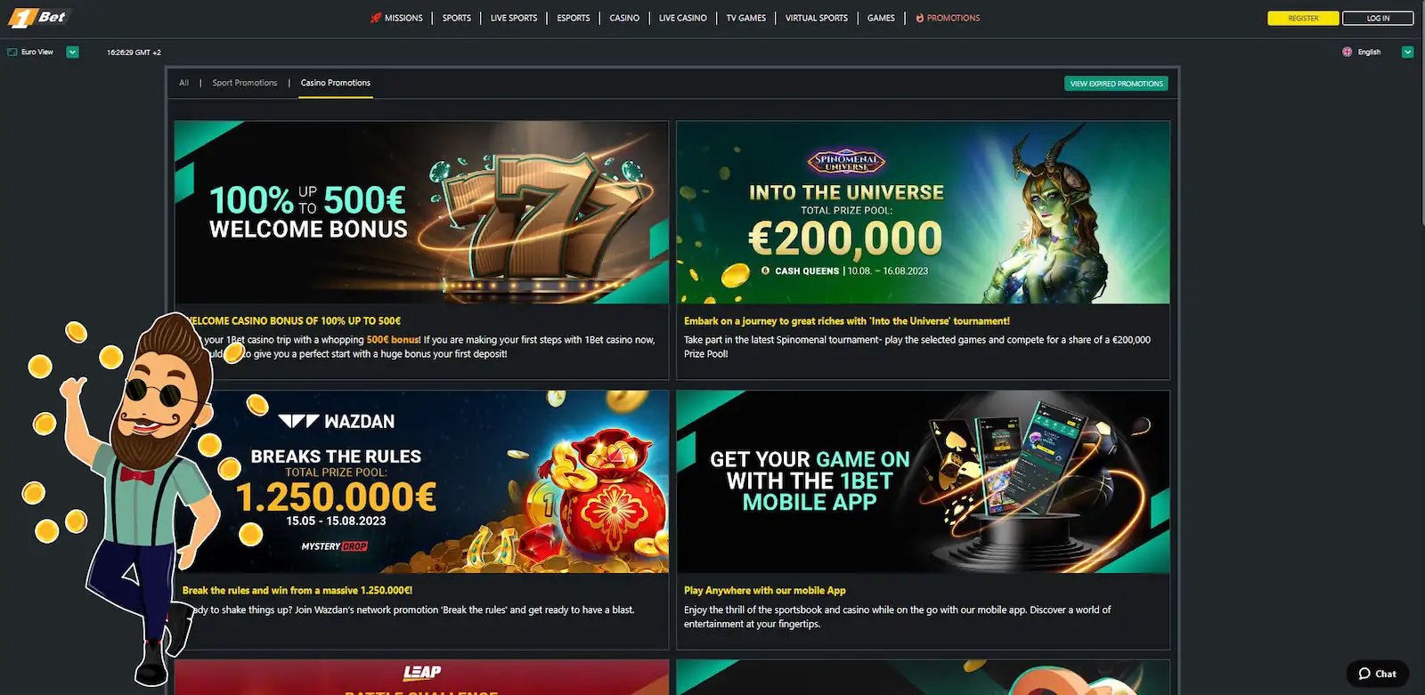 1Bet Casino Bonus