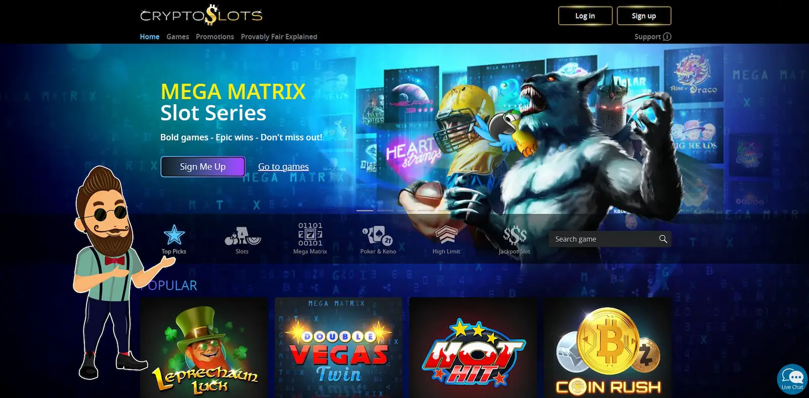 Review Of Cryptoslots Casino