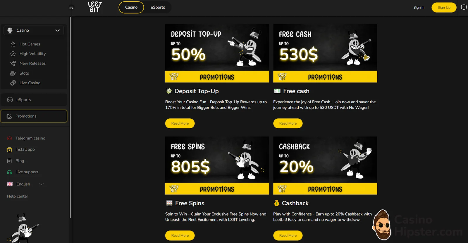 Leetbit Casino Bonus