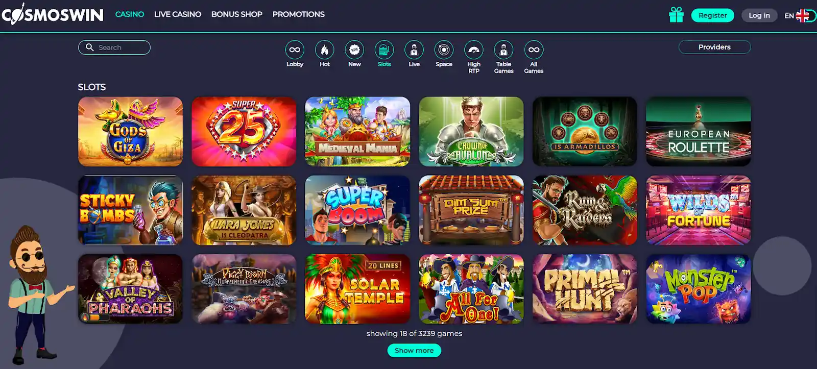 Cosmoswin Casino Games