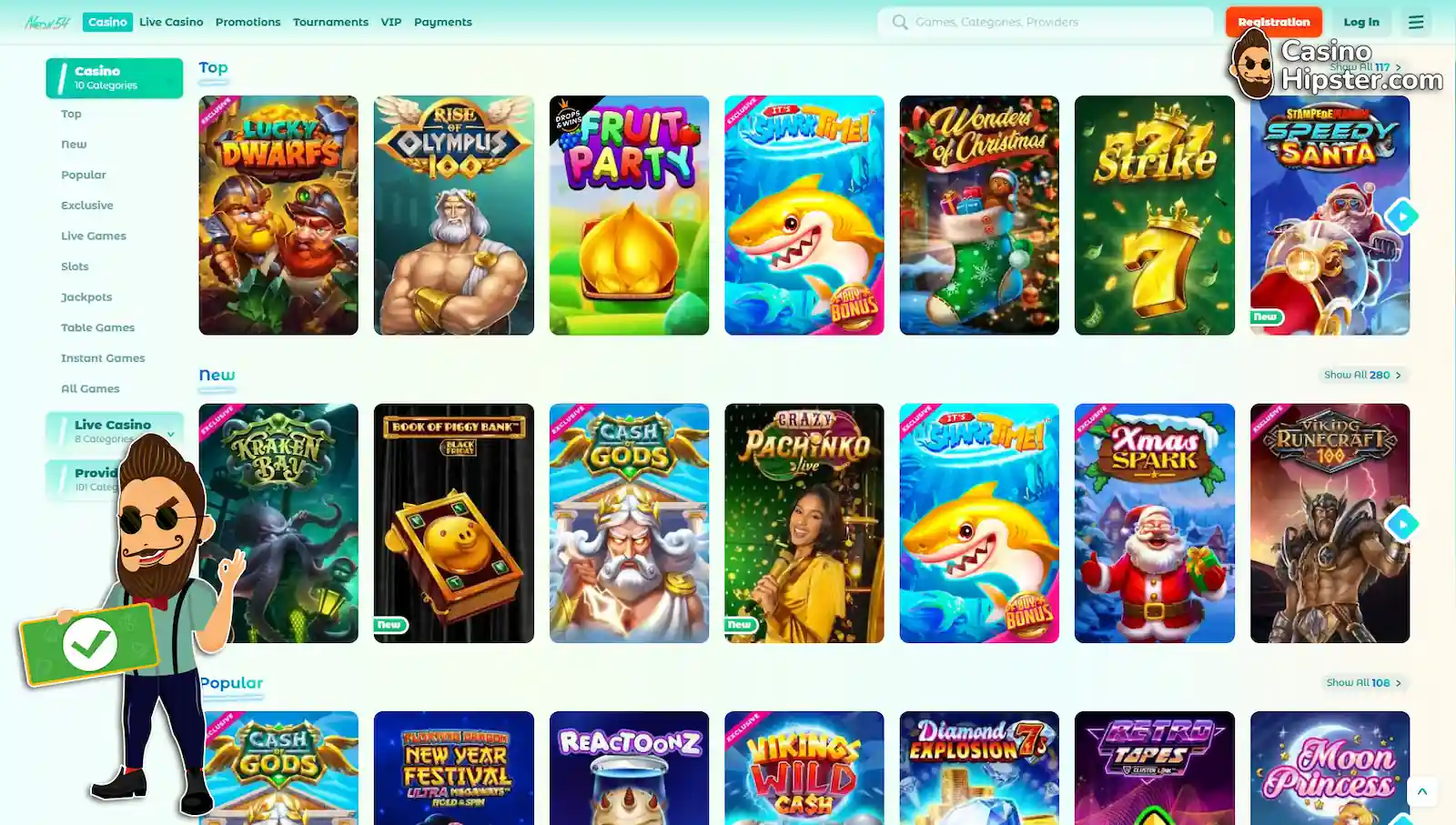 Neon54 Casino Games