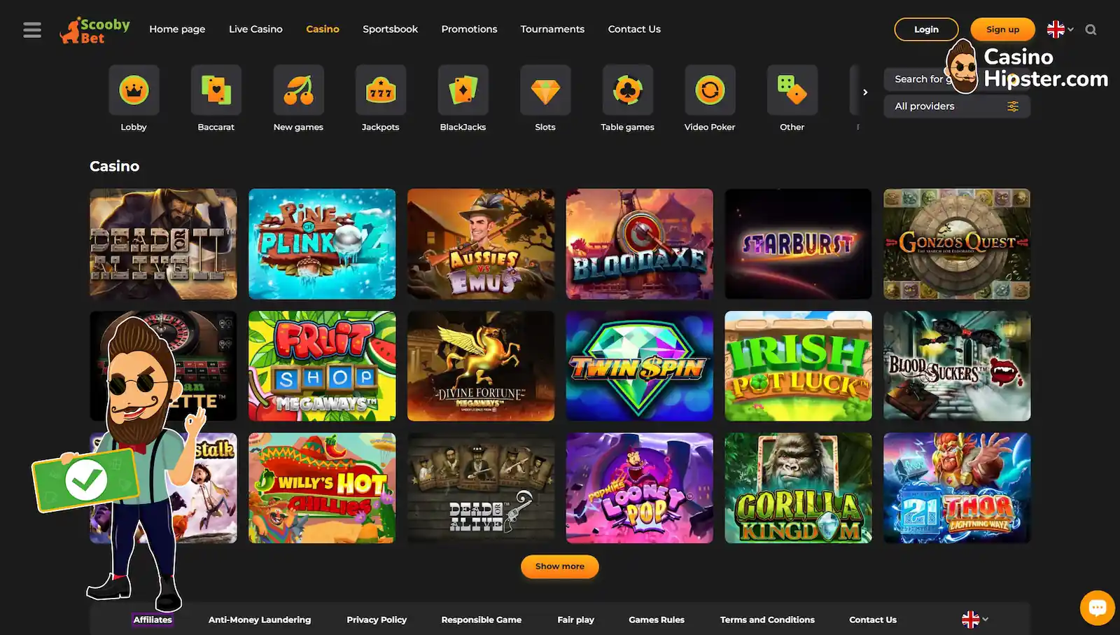 Scoobybet Casino Games