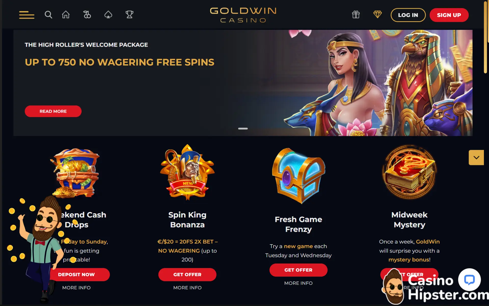 Goldwin Casino Bonuses