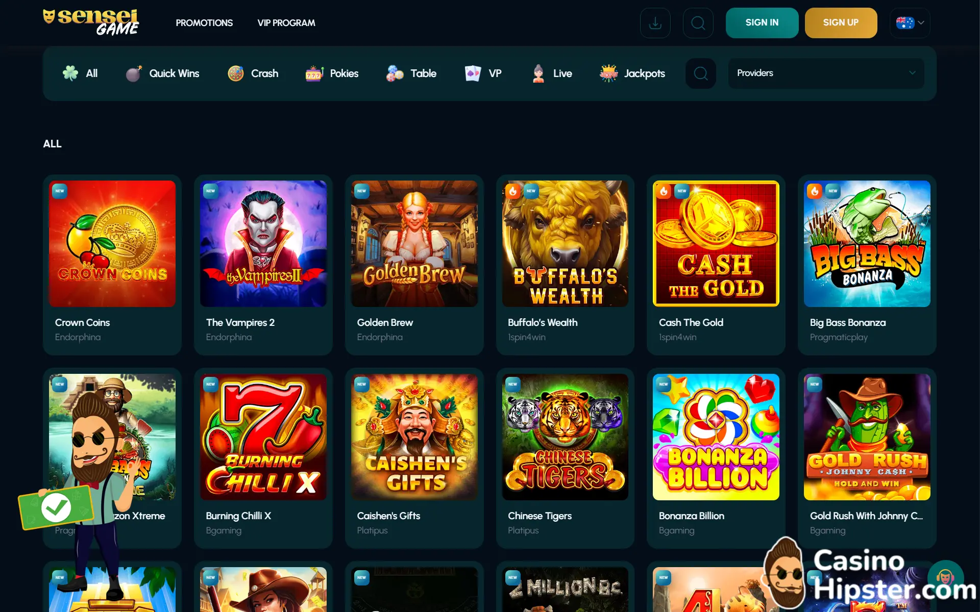 Sensei Game Casino Games