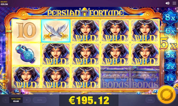 Persian Fortune slot mega big win