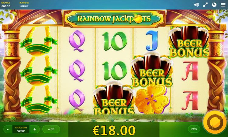 Rainbow-Jackpots-red tiger beer bonus