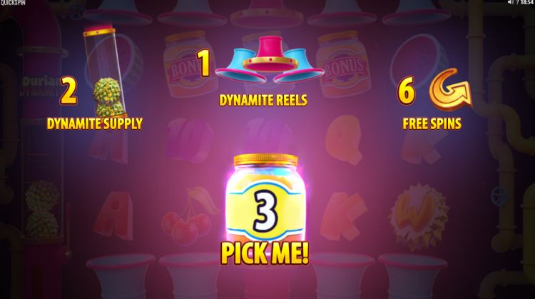 Durian Dynamite Quickspin bonus pick 2