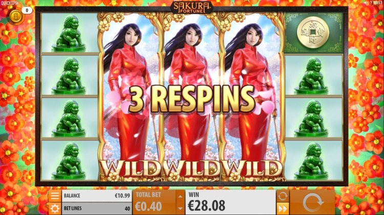 Sakura Fortune Quickspin 3 wilds