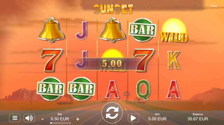 Sunset slot review win