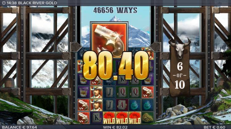 Black River Gold slot review free spins win