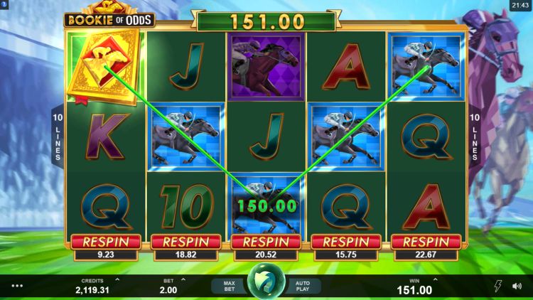 Bookie of odds slot review Microgaming