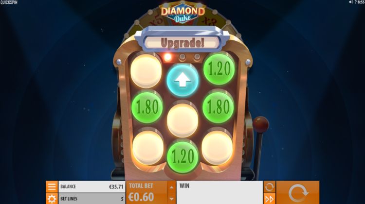 Diamond Duke slot bonus win upgrade